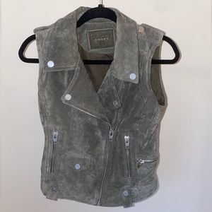 Blank NYC Leather Moto Vest